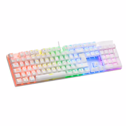 Mars Gaming MK422 clavier USB AZERTY Français Blanc
