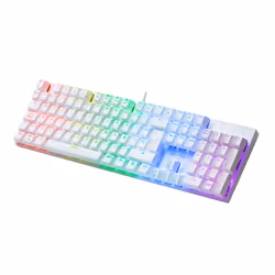 Mars Gaming MK422 clavier USB AZERTY Français Blanc
