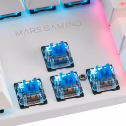 Mars Gaming MK422 clavier USB AZERTY Français Blanc - Vue supplémentaire 5