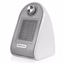 Pro Breeze Mini Radiateur Soufflant Compact pour Les Bureaux et Les Tables - Chauffage d’appoint Céramique PTC Blanc