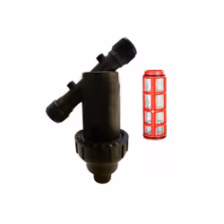 Filtro de malla 1" Filtro utilizado en instalaciones de riego para evitar impurezas que obstruyan las tuberías y electroválvu ...