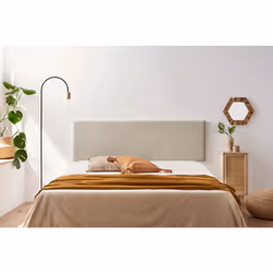 'C''est une tête de lit au tissu sobre donnera une touche minimaliste à votre chambre. Elle fait partie de la collection Elem ...