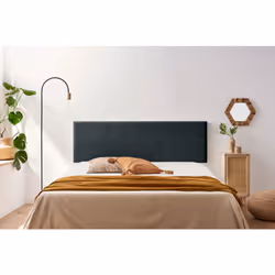 'C''est une tête de lit au tissu sobre donnera une touche minimaliste à votre chambre. Elle fait partie de la collection Elem ...