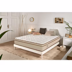 Le matelas Hybrid possède des Multizones différenciées sans aucun points de pression, ce qui favorise un sommeil réparateur e ...