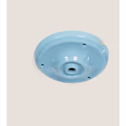 Rosace pour Lampes. Fabriquée en céramique, elle est disponible en noire, blanche, bleu, rouge, corail, jaune et grise. Vous  ...
