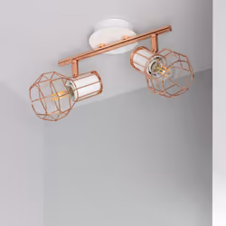 Le Plafonnier Orientable Aluminium Lada 2 Spots est spécialement conçu pour l'intérieur. Vu son design élégant, elle peut êtr ...