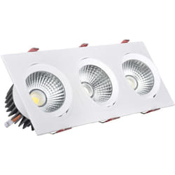 Efectoled - Spot Downlight led 30W Rectangulaire Madison Coupe 315x95 mm 3000K Blanc chaud