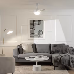 Description générale Le Ventilateur de Plafond Silencieux Aran Blanc 107 cm est un appareil à la fois décoratif et fonctionne ...