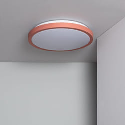 Efectoled - Plafonnier led Rond 19W cct Sélectionnable Faina Ø400 mm Rose