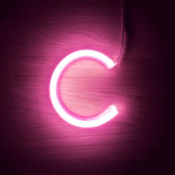Lettres Néon led Rose c Rose