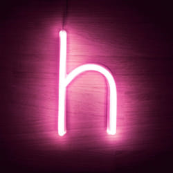 Efectoled - Lettres Néon led Rose h Rose