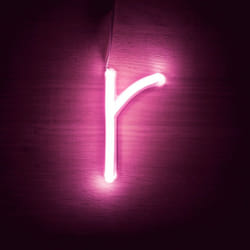 Lettres Néon led Rose r Rose