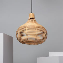 Efectoled - Suspension Bambou Yantai Naturel