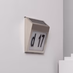 L' Applique Murale LED Extérieure Solaire Barua pour Numérotation de Maisons est parfaite pour créer des environnements très  ...