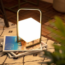 Efectoled - Lampe à Poser led Portative Extérieure 2.5W Tiber avec Batterie Rechargeable usb Vert kaki