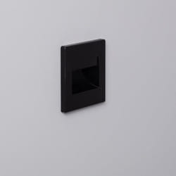 Efectoled - Balise led 1.5W Encastrable au Mur Randy Noire 3000K Blanc chaud