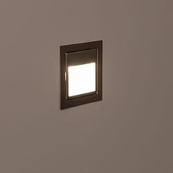 Balise Murale led Encastrable 1.5W Larry Finition Acier 3000K Blanc chaud