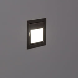 Balise Murale led Encastrable 1.5W Larry Finition Acier 4000K Blanc neutre