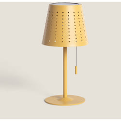 Lampe à Poser LED Extérieure Solaire 3W Portative Banate avec Batterie Rechargeable Jaune Sable
