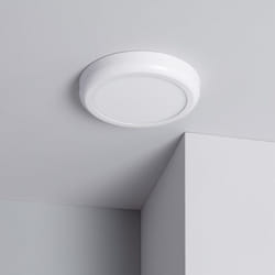 Efectoled - Plafonnier led Rond 18W Métal Design White Ø225 mm 4000K Blanc neutre