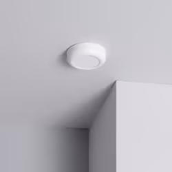 Le Plafonnier LED Rond Métal Design White 6W Ø125 mm ajoute une touche de modernité à l'éclairage de la pièce. Sa source lumi ...