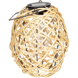 Lampe à Poser led Extérieure Solaire Rotin Baihar Naturel