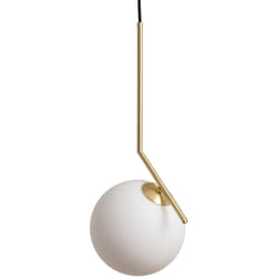 Efectoled - Suspension Métal et Verre Moonlight Doré