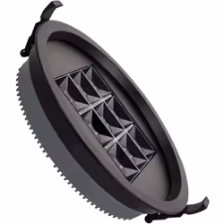 Le Spot Downlight LED Rond (UGR17) 30W Noir Coupe Ø 205mm est une excellente option pour l'éclairage principal des espaces co ...