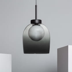 Suspension Verre Galia Noir