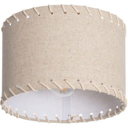 Efectoled - Plafonnier Rond Tissu Ø250 mm Fíbula Crème