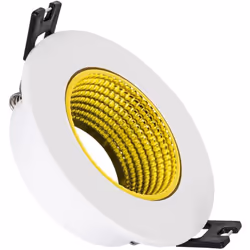 La Collerette Downlight Ronde Orientable de Couleur pour Ampoule LED GU10/GU5.3 Coupe Ø 80mm est un élément d'éclairage au de ...