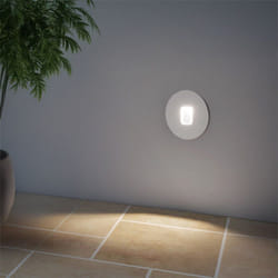 Efectoled - Balise led Extérieure 2W Encastrable au Mur Ronde Grasset Blanche 4000K Blanc neutre