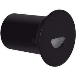 Efectoled - Balise led Extérieure 2W Encastrable au Mur Ronde Guell Noire 4000K Blanc neutre