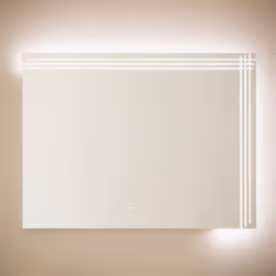 Le Miroir Salle de Bain avec Éclairage LED Dinklage 60x80 cm est idéal pour les salles de bains, coiffeuse, chambres ou salon ...