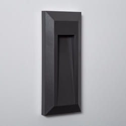 Balise led Extérieure en Saillie Rectangulaire Gisli Noire 4000K Blanc neutre