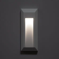 Balise LED Extérieure en Saillie au Mur Rectangulaire Gisli Blanche 4000K Blanc neutre