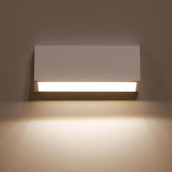 Efectoled - Balise led Extérieure 3W En Saillie au Mur Rectangulaire Valeta Blanche 2700K Blanc chaud