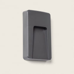 Efectoled - Balise led Extérieure 3W En Saillie au Mur Rectangulaire Anthracite Joy 3000K Blanc chaud