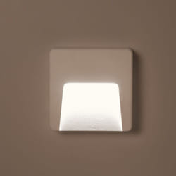 Efectoled - Balise led Extérieure 3W En Saillie au Mur Carrée Dag Blanche 2700K Blanc chaud