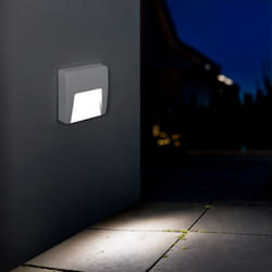 Efectoled - Balise led Extérieure 3W En Saillie au Mur Carrée Dag Blanche 4000K Blanc neutre