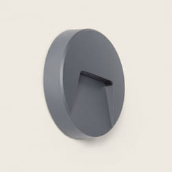 Balise led Extérieure 3W En Saillie au Mur Ronde Nilsa Anthracite 2700K Blanc chaud