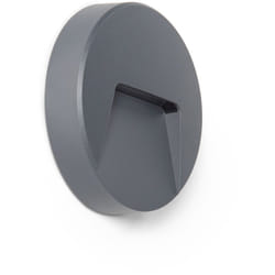 Efectoled - Balise led Extérieure 3W En Saillie au Mur Ronde Nilsa Anthracite 4000K Blanc neutre