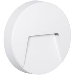 Balise LED Extérieure 3W En Saillie au Mur Ronde Nilsa Blanche 2700K Blanc chaud