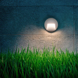Efectoled - Balise led Extérieure 3W En Saillie au Mur Ronde Nilsa Blanche 4000K Blanc neutre
