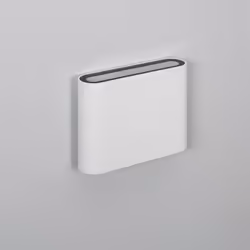 L' Applique Murale LED Extérieure Zeus 6 W Éclairage Double Face Carrée Blanche est, sans aucun doute, un élément très décora ...