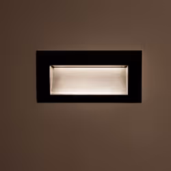 La Balise LED Extérieure 4W Encastrable au Mur Rectangulaire Elin Noire est la solution idéale pour le balisage de couloirs e ...