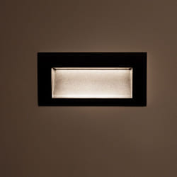 Efectoled - Balise led Extérieure 4W Encastrable au Mur Rectangulaire Elin Noire 2700K Blanc chaud