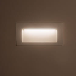 Efectoled - Balise led Extérieure 4W Encastrable au Mur Rectangulaire Elin Blanche 2700K Blanc chaud