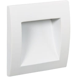 Balise led Extérieure 4W Encastrable au Mur Carrée Natt Blanche 2700K Blanc chaud