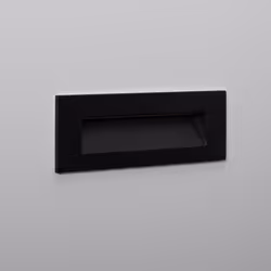 La Balise LED Extérieure 7W Encastrable au Mur Rectangulaire Groult Noire est la solution idéale pour le balisage de couloirs ...